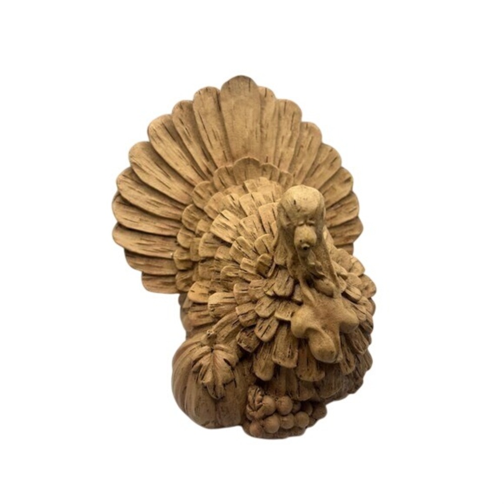 Textured Ceramic Acorn Figurine Autumn Decor Rustic Woodland Accent